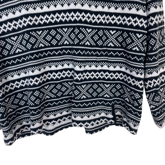 ⭐️2/$20 Lauren Ralph Lauren Active Pull Over Nordic Print Quarter Zip Jacket - Picture 6 of 12